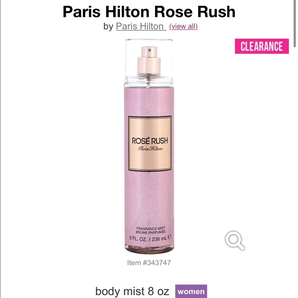 Paris Hilton Rosé Rush Fragrance Mist💖